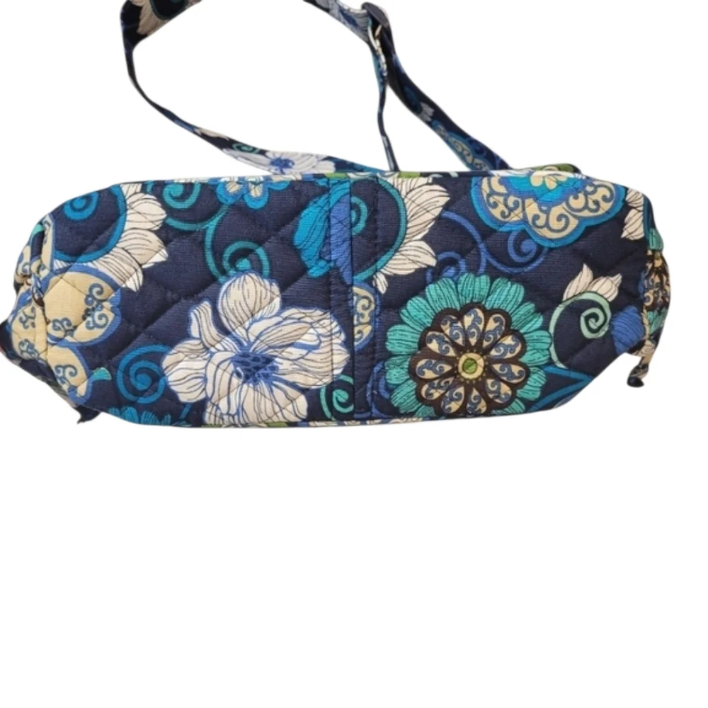 Vera Bradley Mod Floral Blue Crossbody Purse - Picture 6 of 10
